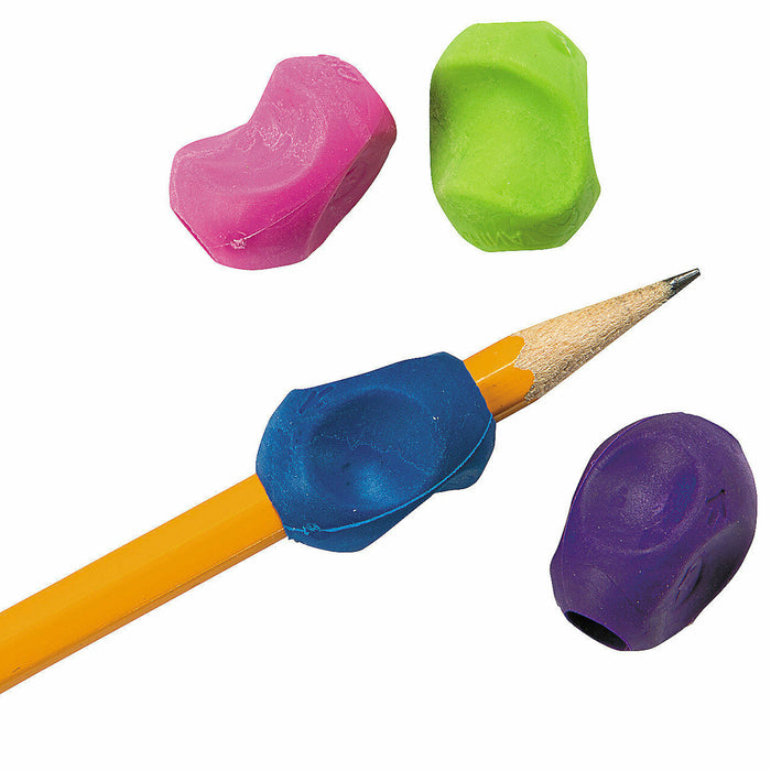 10 Pc Training AID Pencil Grips Holder Rubber Kid's Therapy Special Need Writing