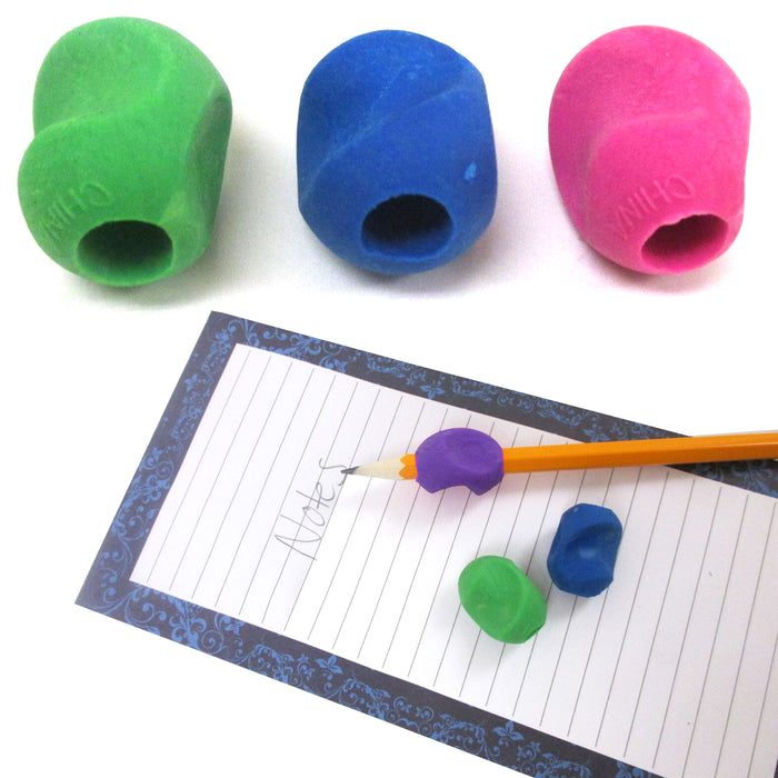 10 Pc Training AID Pencil Grips Holder Rubber Kid's Therapy Special Need Writing
