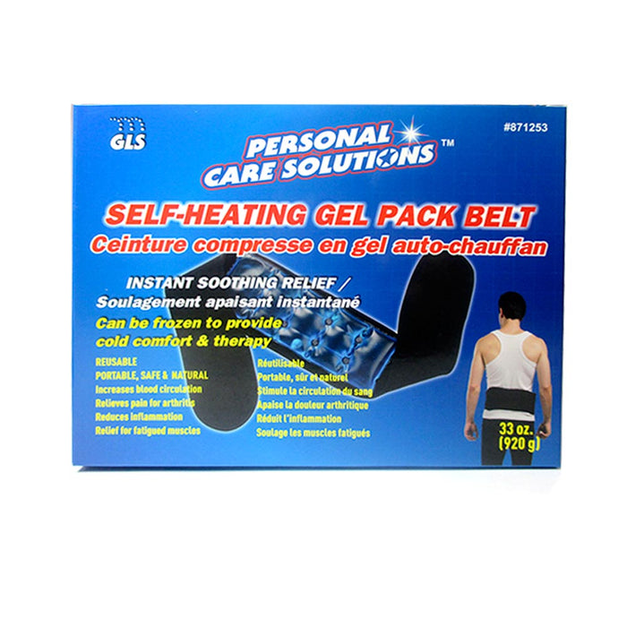 1 Self Heating Gel Pack Belt Back Support Pain Relief Hot Cold Muscle Therapy