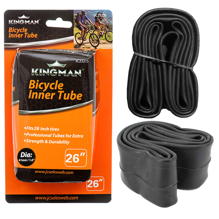 Bike Tire Inner Tube Bicycle 26" x 1.75 to 2.125 Valve Schrader Cruiser Mountain