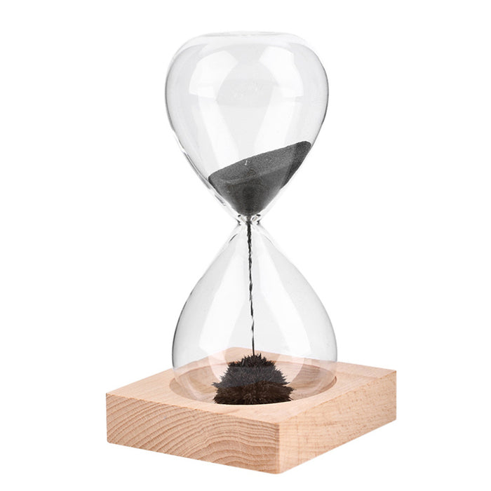 Magnetic Sand Timer Hourglass Desktop Toy Fun Office Gift Magentic Clock Decor !