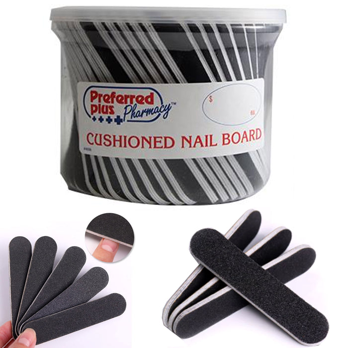120 Nail Files Bulk Pack 4.5” Dual Sided Emery Boards Professional Salon Manicure Pedicure Tools