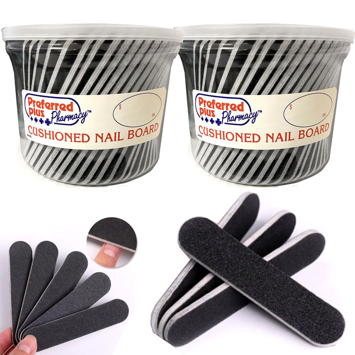 120 Nail Files Bulk Pack 4.5” Dual Sided Emery Boards Professional Salon Manicure Pedicure Tools