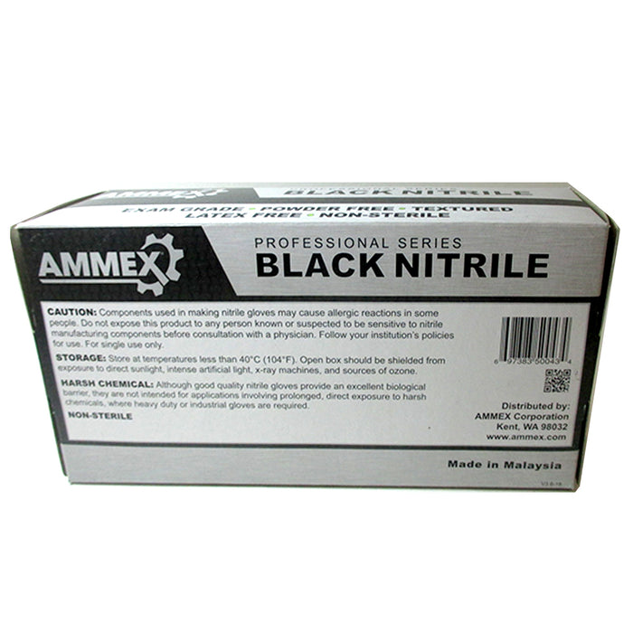 100 Nitrile Disposable Gloves Powder Free Non Latex Food Grade Clean Large Black