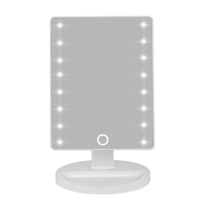 Cosmetic Vanity Mirror 16 LED Bright Lighted Touch Screen Beauty Makeup Stand