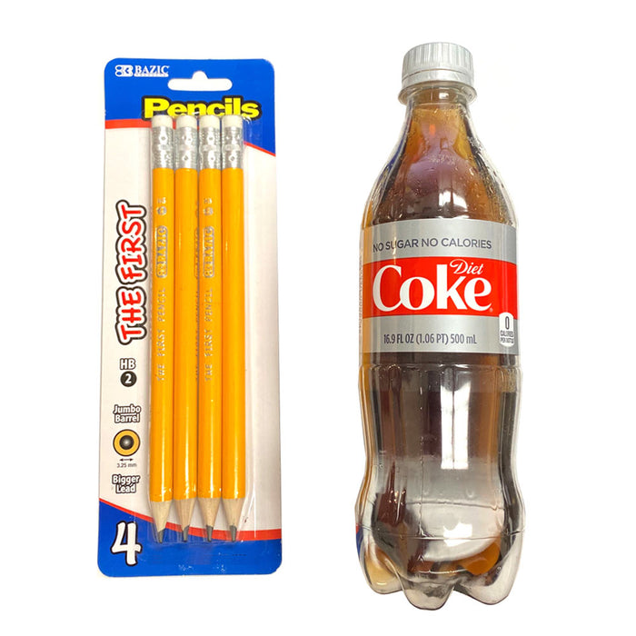 8 PC Premium Jumbo Yellow Pencils The First Wooden School Supplies Arts Crafts