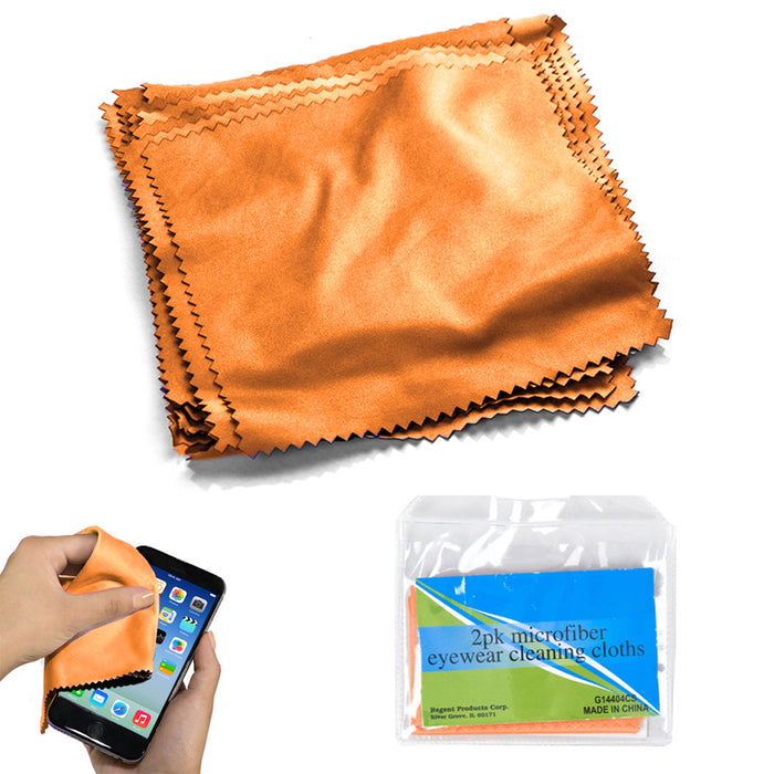 24PC Microfiber Cloths TV Screen Cleaning Cell Phone Tablet Lens Glasses Cleaner