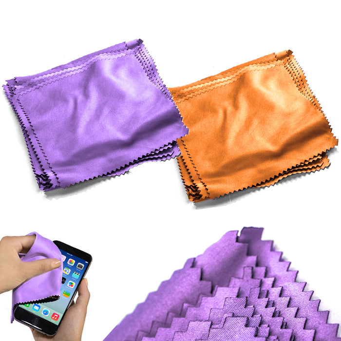 24PC Microfiber Cloths TV Screen Cleaning Cell Phone Tablet Lens Glasses Cleaner