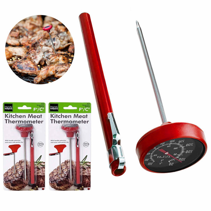 2 Oven Safe Meat Thermometer Dial 1 3/4 Inch Temperature Γö¼ΓûæC Γö¼ΓûæF Beef Poultry Pork