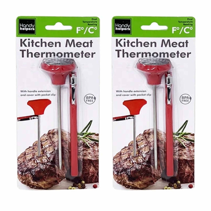 2 Oven Safe Meat Thermometer Dial 1 3/4 Inch Temperature Γö¼ΓûæC Γö¼ΓûæF Beef Poultry Pork