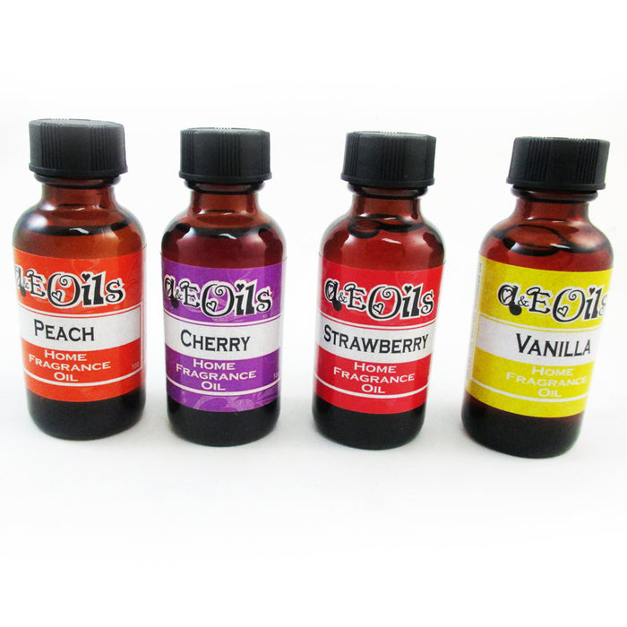8 Aroma Therapy Oils Set Fruit Scent Spa Home Fragrance Air Diffuser Burner 30ml