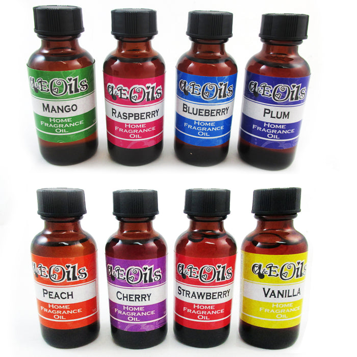 16 Bottles Aroma Therapy Oils Fruit Floral Scent Set Spa Home Fragrance Air 30ml