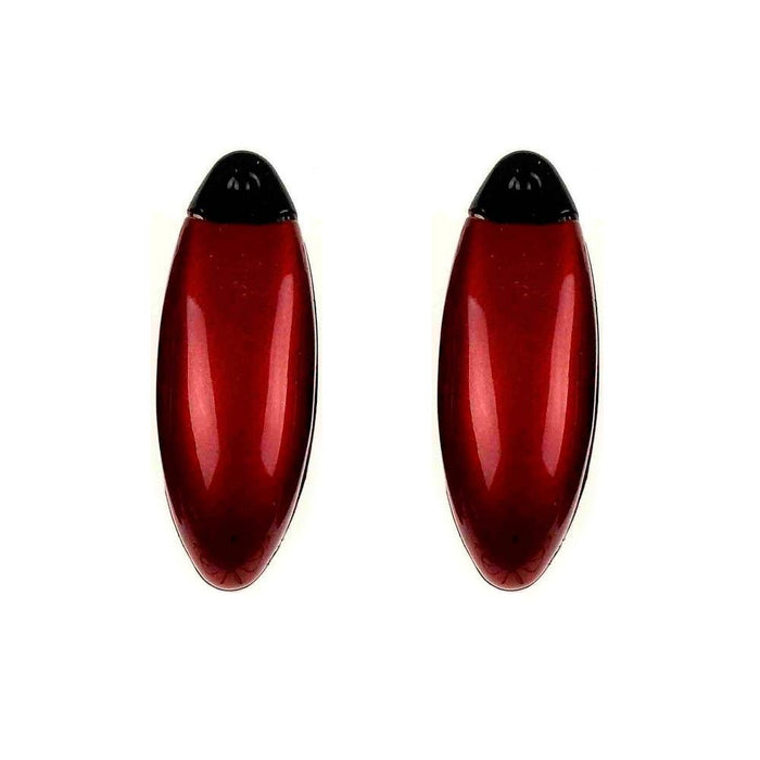 2 pc Burgundy Car Sun Visor Clip Holders Sunglasses Reading Eyeglasses Card New