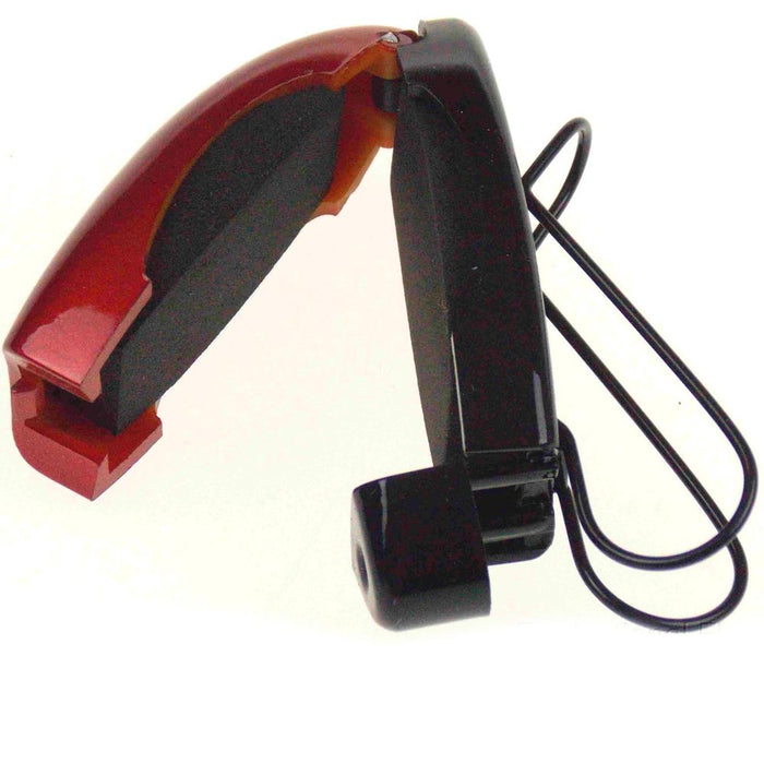 2 pc Burgundy Car Sun Visor Clip Holders Sunglasses Reading Eyeglasses Card New