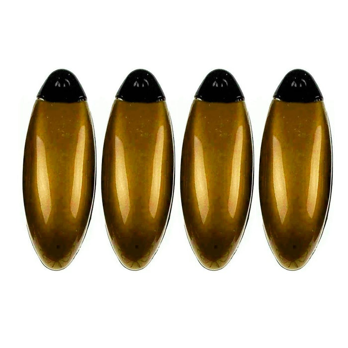4pc Gold Black Car Sun Visor Clip Holders Sunglasses Reading Eyeglasses Card New