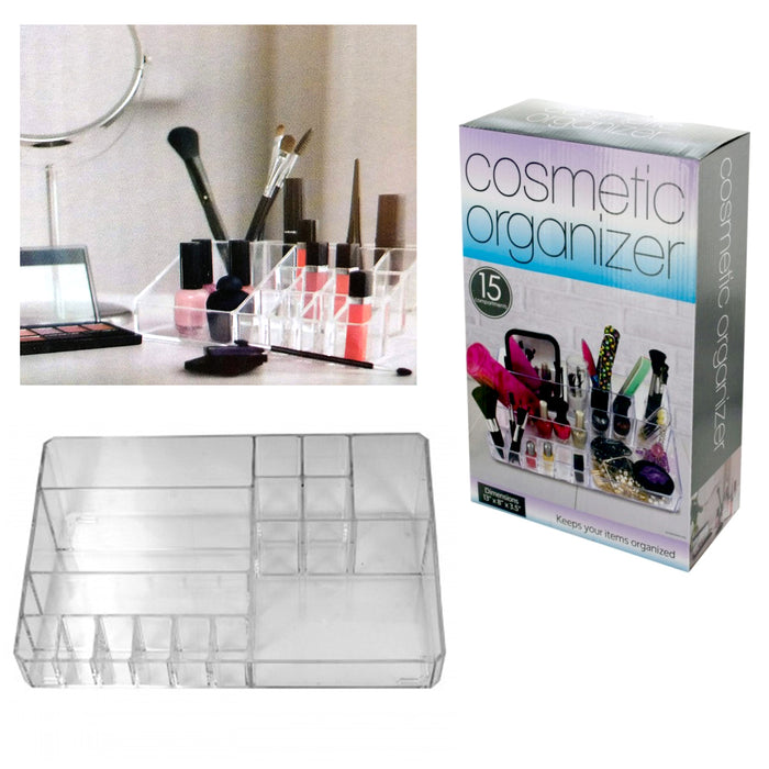 Cosmetic Organizer Clear Large Case Storage Jewelry Makeup Holder Box Vanity