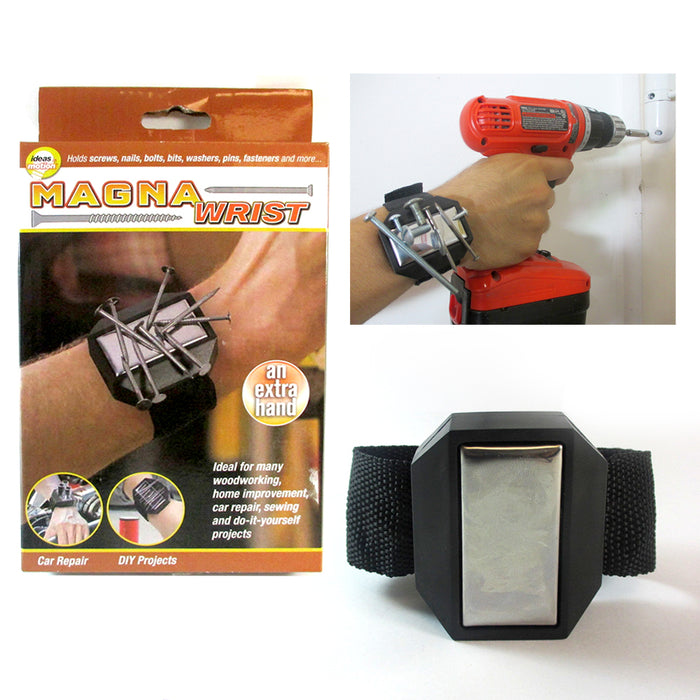Magnetic Wristband Tool Holder Strong Magnets Holds Screws Nail Bits Bolts Gift