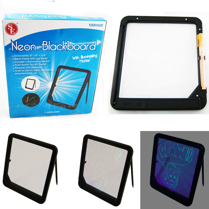 Illuminated Neon Blackboard Erase Lit Marker Message Write Board Menu Sign Glow