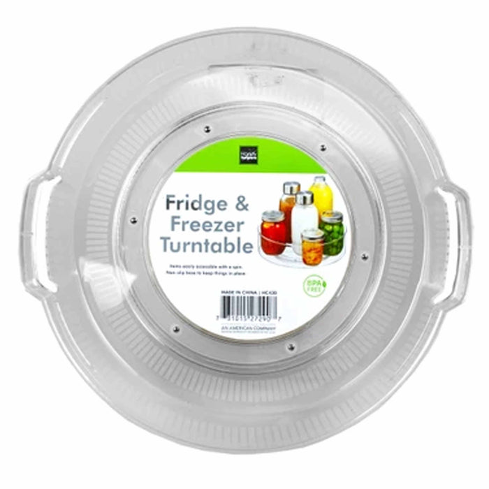 2pc Lazy Susan Turntable Food Storage Container Cabinet Refrigerator Freezer 11"