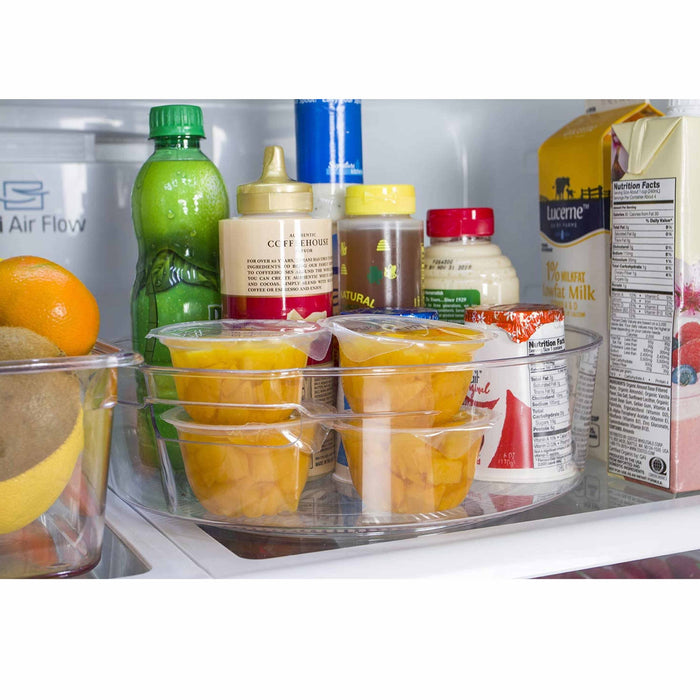 4 Pc Fridge Freezre Lazy Susan Turntable Refrigerator Food Storage Cabinet 11"