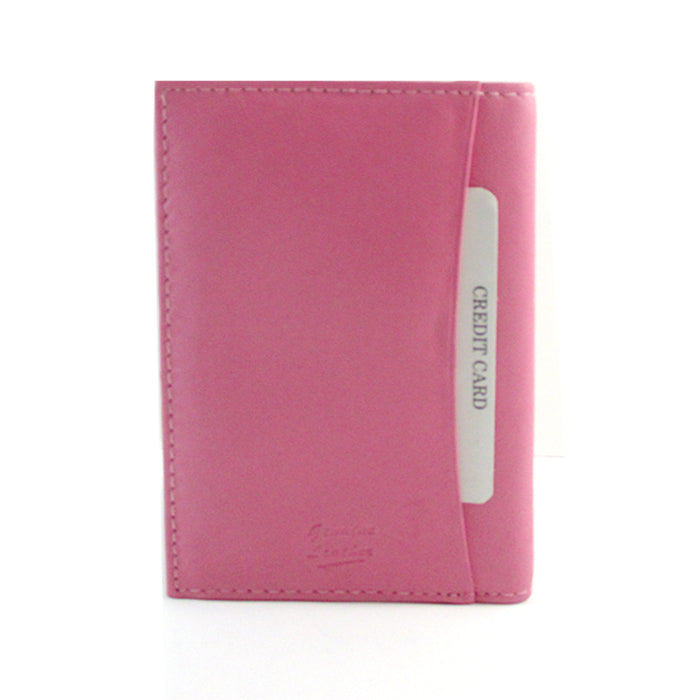 PINK LEATHER PASSPORT COVER HOLDER WALLET CASE TRAVEL NEW US EMBLEM GOLD GIFT !!