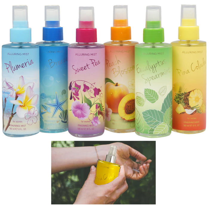 2 Body Spray Mist Splash Perfume Bath Fragrance Deodorize Assorted Scents 6 Oz
