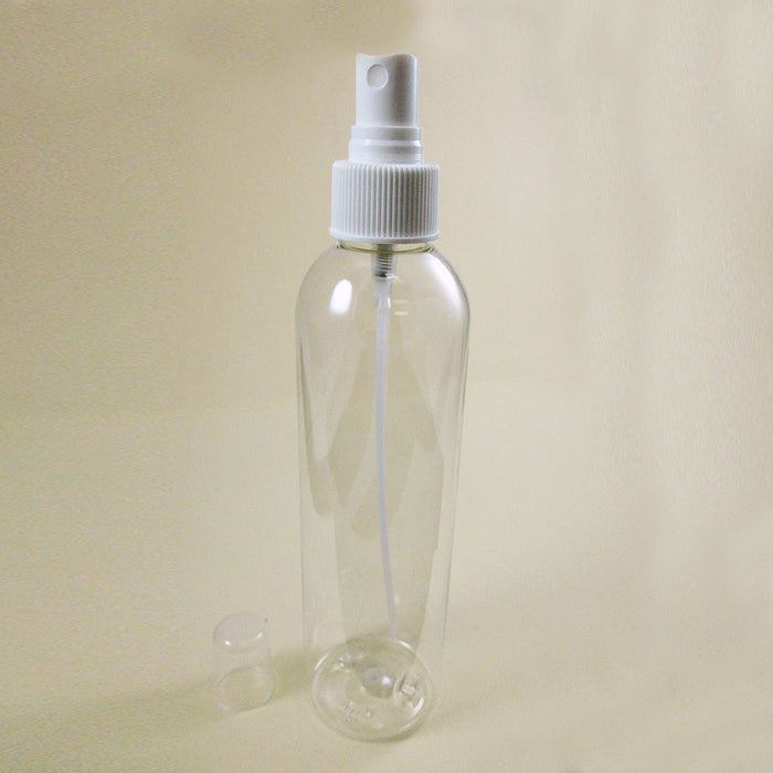 3 Pc Clear Empty Spray Bottle 8oz Plastic Mist with Cap Cover Sprayer Refillable