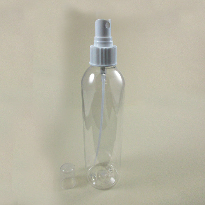 3 Pc Clear Empty Spray Bottle 8oz Plastic Mist with Cap Cover Sprayer Refillable