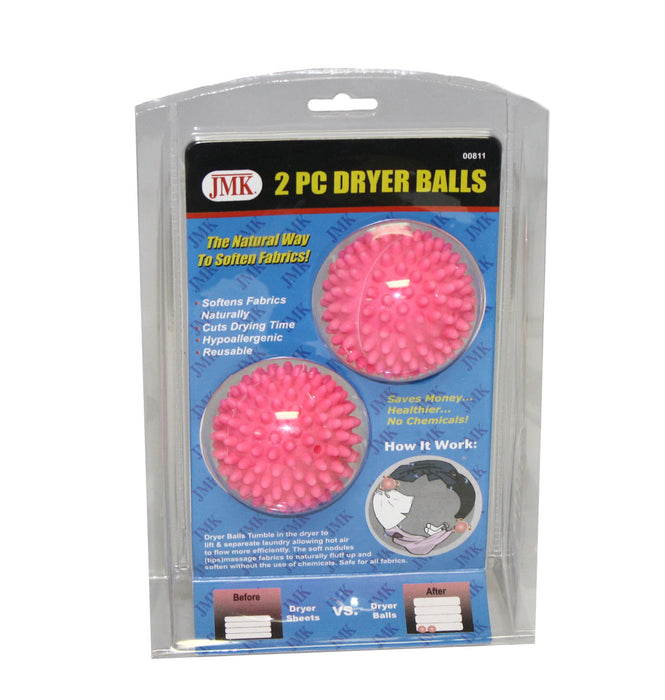 Dryer Ball Reusable 2 Piece Natural Way Soften Clothes Laundry Fabric Wool New