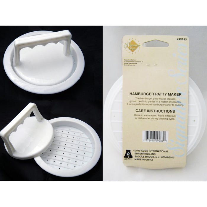 1 Hamburger Maker Burger Press Mold Vegetable Beef Pounder Kitchen Mould Craft