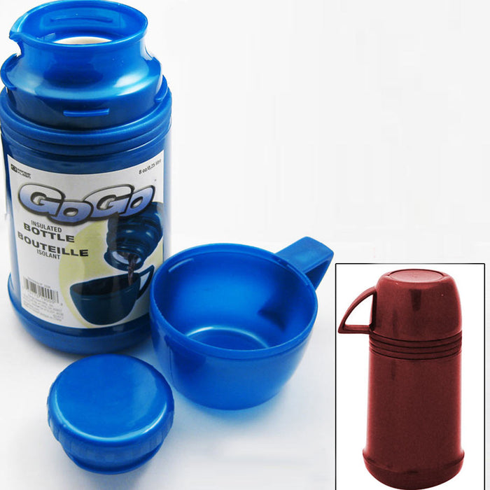 INSULATED FOOD JAR THERMO HOT COLD FOOD LUNCH CONTAINER THERMOS TEA COFFEE 8 OZ