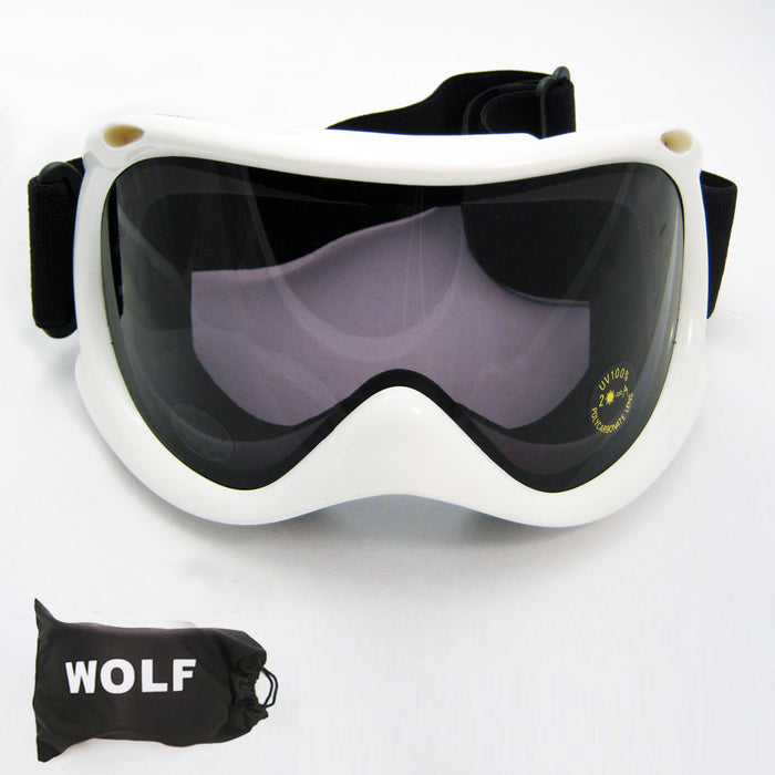 White Ski Snowboard Snowmobile Glasses Snow Ski Goggles Sport Eyewear Unisex