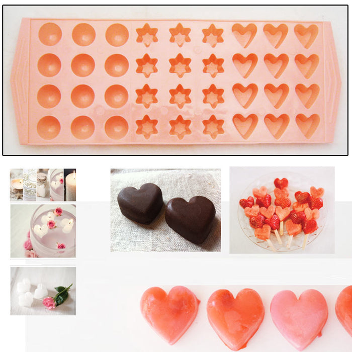 Lot 3 Mini Ice Cube Trays Makes 108 Home Bar Drinks Jelly Cubette Candy Mold Fun