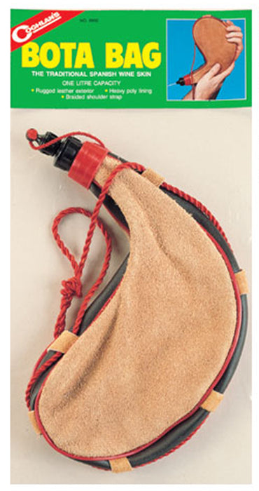 Spanish Bota Bag Wine Water 1 Liter Canteen Leather Skin Camping Hiking Mountain