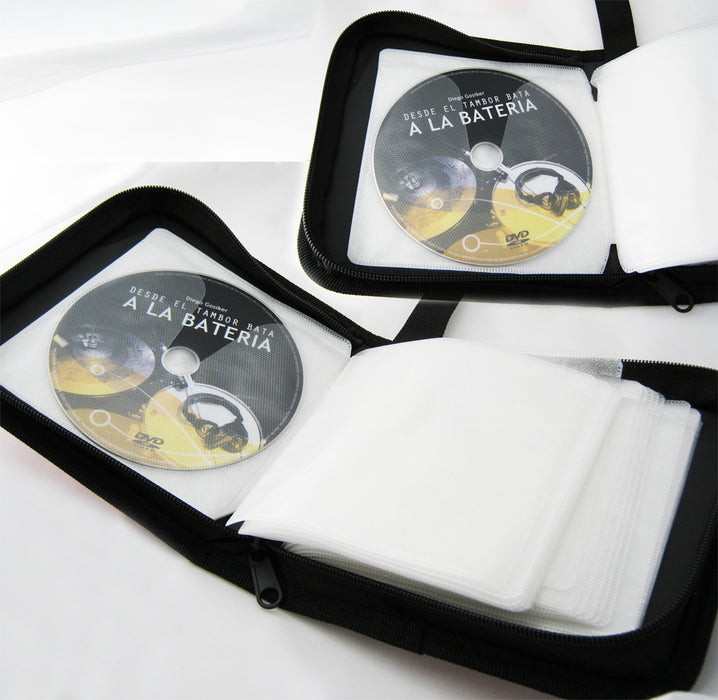 48 CD's Holder DVD Case Storage Wallet Disc Media DJ Organizer Capacity Home Car