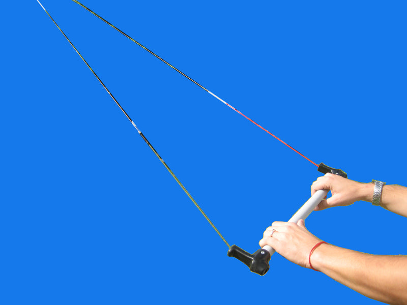 HQ 1.3M Symphony Beach Flame Trainer Kite Kiteboard Foil Power Control Bar Stunt