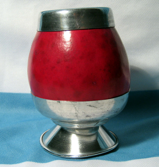 ARGENTINA MATE GOURD YERBA TEA CUP W/ STRAW BOMBILLA WEIGHT LOSS DRINK SET 0044
