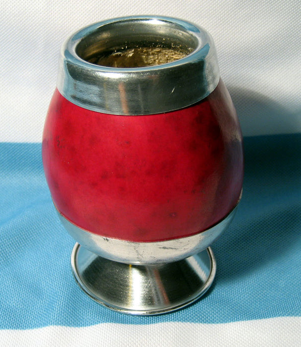 ARGENTINA MATE GOURD YERBA TEA CUP W/ STRAW BOMBILLA WEIGHT LOSS DRINK SET 0044