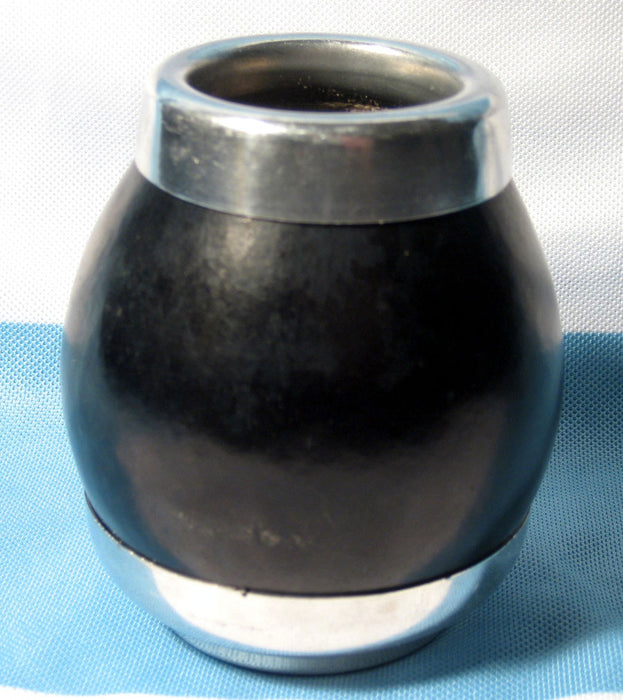 ARGENTINA MATE GOURD CUP YERBA TEA WITH STRAW BOMBILLA ARTISAN HANDMADE NEW 0034