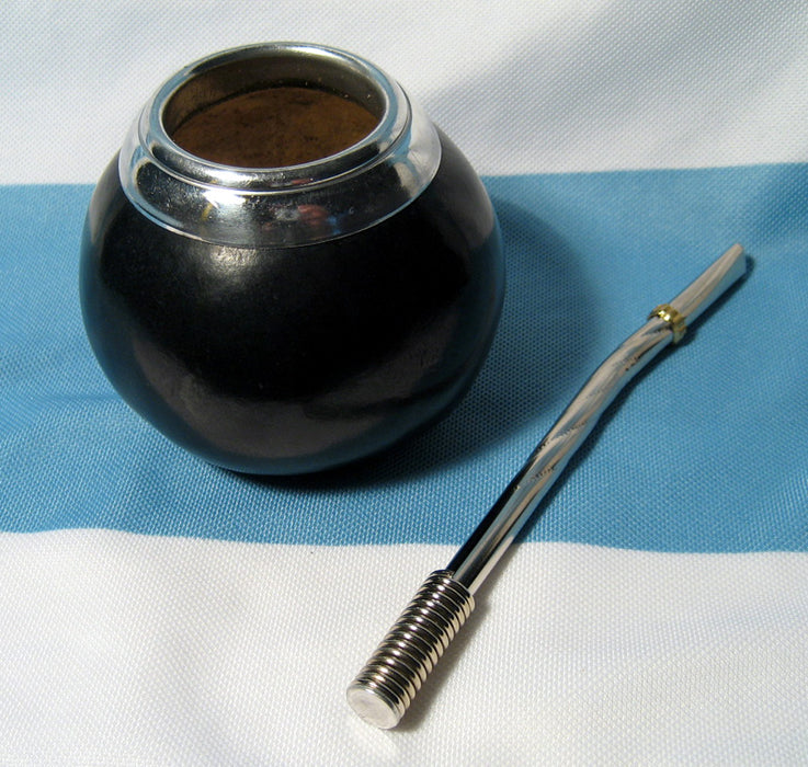 New Argentina Mate Gourd Tea Cup Straw Bombilla Infuse Healthy Drinking Kit 4797