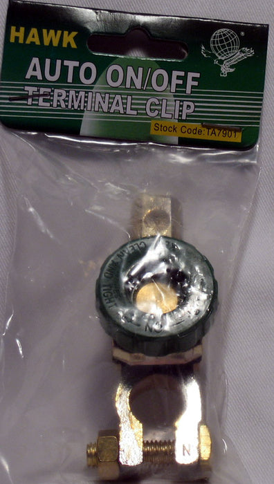 2 Auto Battery Link Terminal Quick Cutoff Disconnect Master Kill Switch Brass !!