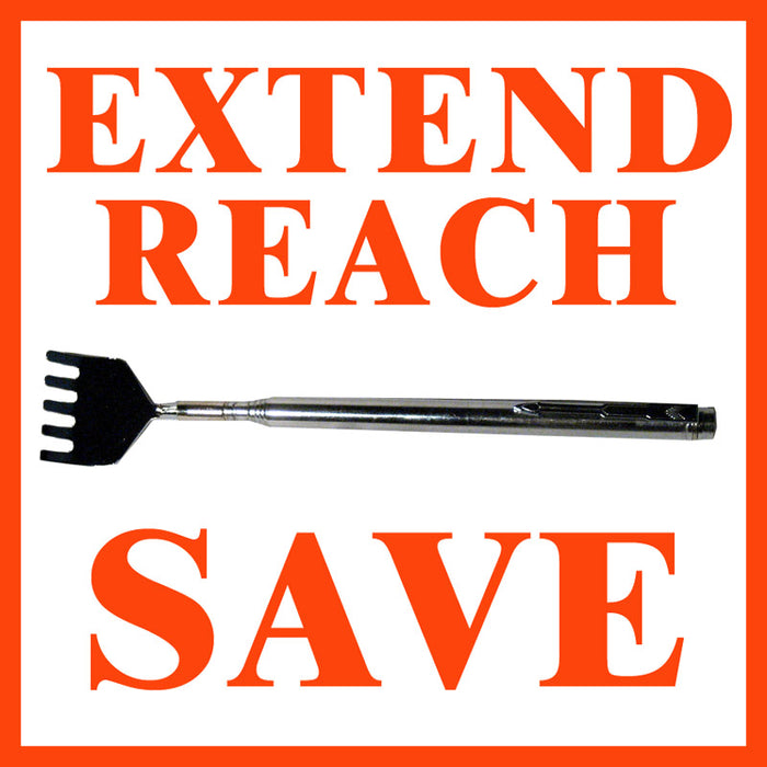 Telescopic Back Scratcher Claw Metal Extendable Back Massager Gift Steel New