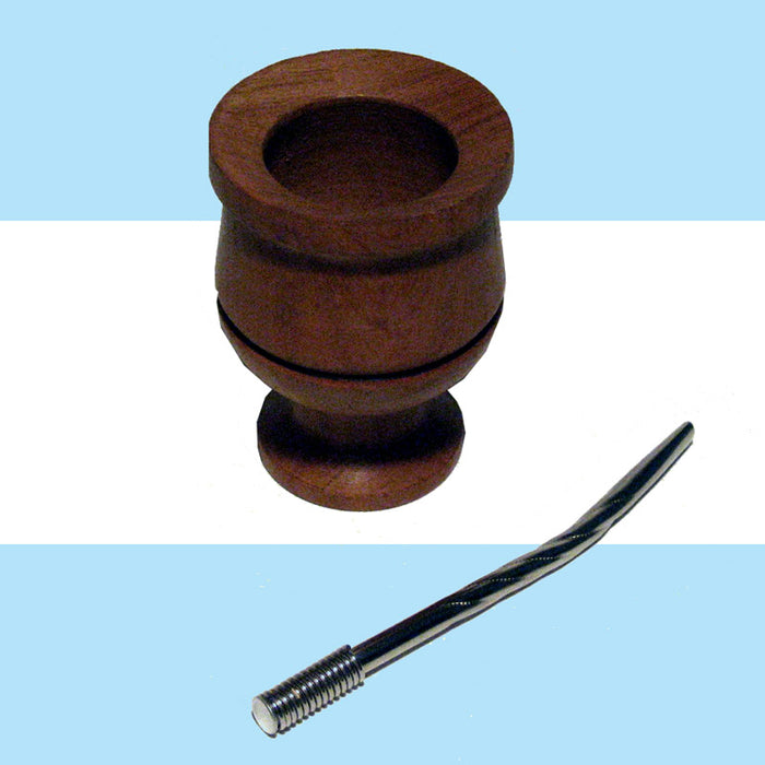 ARGENTINA MATE GOURD CUP ALGARROBO YERBA TEA BOMBILLA DETOX HERBAL DRINK 0185 !