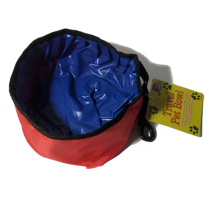Pet Dish Travel Feeder Bowl Collapsible Foldable Dog Cat Dispenser Water Food !!