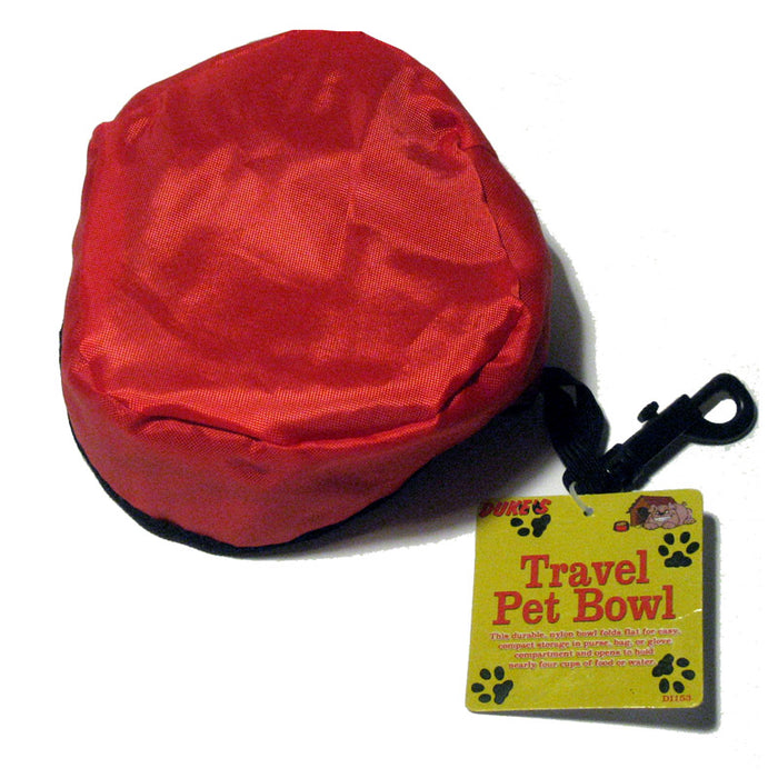 Pet Dish Travel Feeder Bowl Collapsible Foldable Dog Cat Dispenser Water Food !!