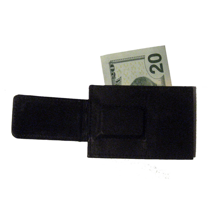 Mens Genuine Leather Money Clip Magnet Front Pocket Wallet Slim ID Card Case New