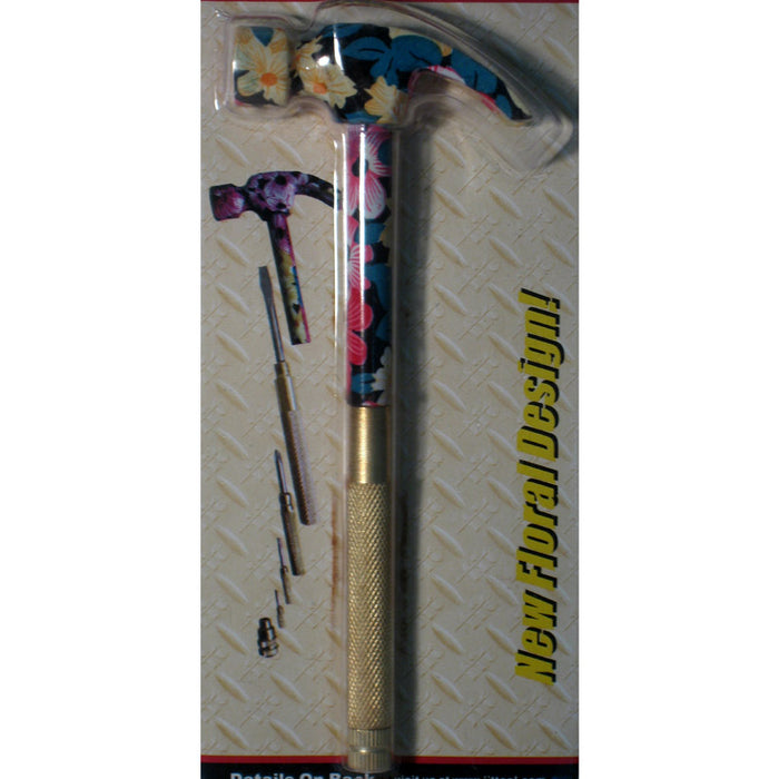 6 in 1 Hammer Screwdriver Philips Flat Tool Set Flower Ladies Track Puller