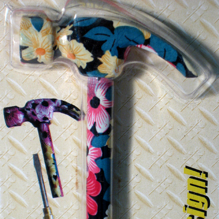 6 in 1 Hammer Screwdriver Philips Flat Tool Set Flower Ladies Track Puller