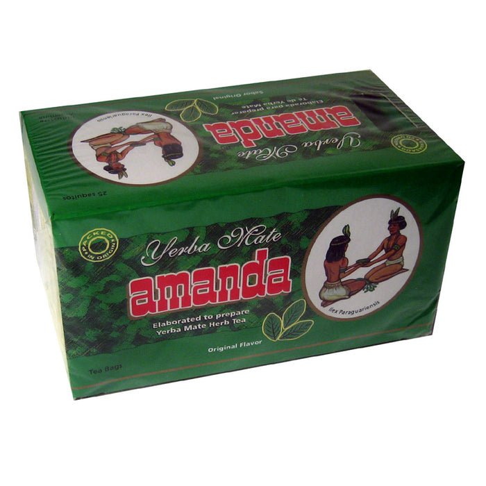 Amanda Mate Cocido 50 Herbal Tea Bags Yerba Argentina Green Detox Healthy Diet !