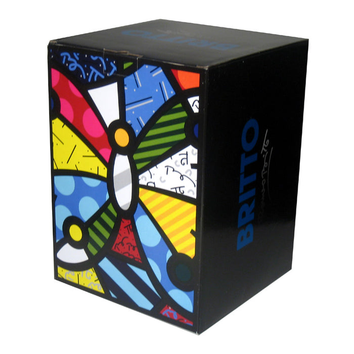 Romero Britto Ceramic Teapot Plate Cup Lid Set Cat Design Authentic Novelty Gift